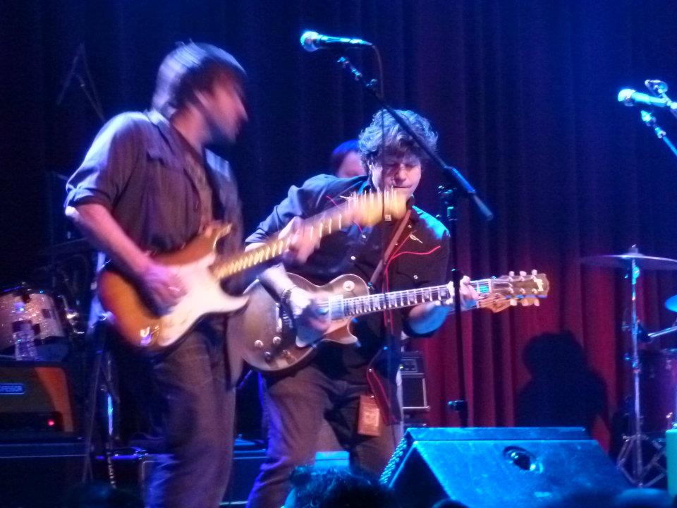 Nathan Dale and Mark Karan with Jackie Greene on his 31st birthday | photo (♥) John Collins and Cathy Bille Nathan Dale and Mark Karan with Jackie Greene on his 31st birthday | photo (♥) John Collins and Cathy Bille