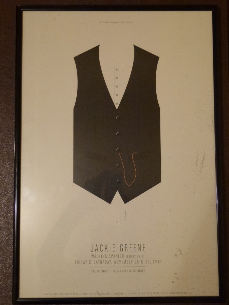 Jackie Greene at the Fillmore November 25 & 26 2011 - poster