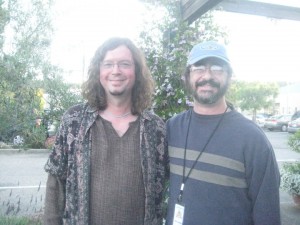 >^.^< and John Kadlecik, outside the Palm Ballroom 6/2/2010 - Furthur Rehearsals